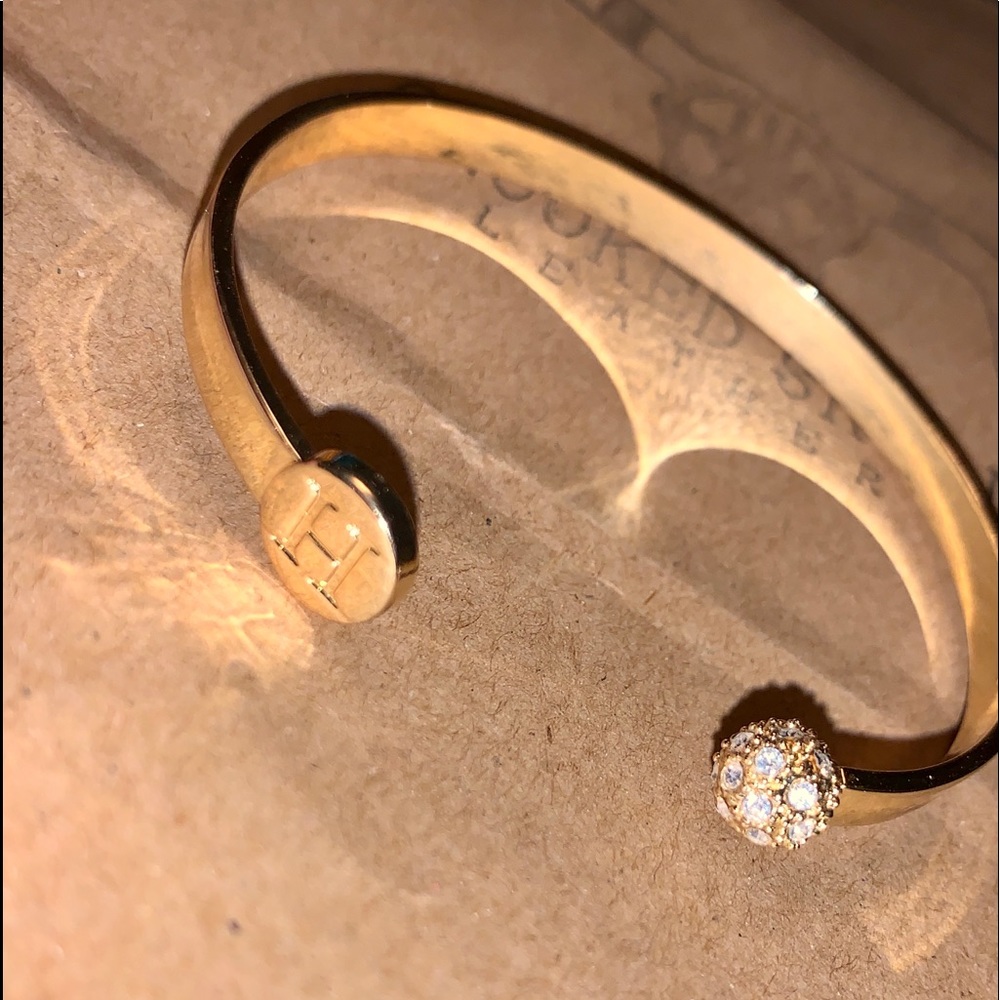 Gold initial bracelet